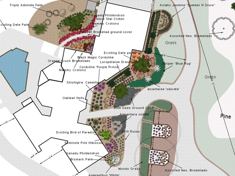 Landscape Design at Quality Services in Lake Mary Florida and the Orlando Area