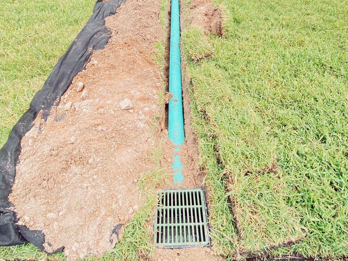 Landscape Drainage in Orlando Florida by Quality Services Irrigation