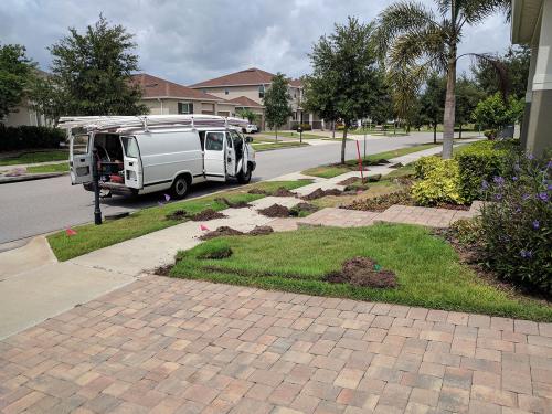 Irrigation Installation at Quality Services in Lake Mary, Florida